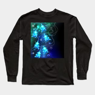 Glowing Christmas Trees ( XMAS tree ) Long Sleeve T-Shirt